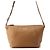 Borsa a tracolla in pelle marrone Prada