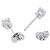 Orecchini a lobo in platino con taglio rotondo Harry Winston - vista 3