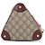 Borsa a tracolla Gucci GG Supreme Bordò - vista 3
