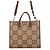 Gucci Jumbo GG Canvas Leder Tote Bag Braun Beige