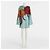 Autre Marque La DoubleJ Seidenkleid mit Blumenprint Rot Hellblau - Ansicht 3
