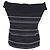 Top cropped Alexander McQueen monocromático com detalhes em boucle ombro a ombro em algodão preto - vista 3