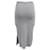 Falda midi Joseph en algodón gris - vista 3