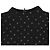 Top aderente a maniche corte con collo chiuso a pois Marc Jacobs in viscosa nera Nero - vista 5