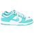 Sneakers Nike Dunk Low Clear Jade in pelle turchese