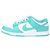 Sneakers Nike Dunk Low Clear Jade in pelle turchese - vista 3