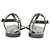 Sandali Jelly Stuart Weitzman Goldie decorati con perle finte in gomma nera Nero - vista 3