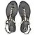 Sandali Jelly Stuart Weitzman Goldie decorati con perle finte in gomma nera Nero - vista 5