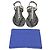 Sandali Jelly Stuart Weitzman Goldie decorati con perle finte in gomma nera Nero - vista 7