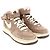 Nike Air Force 1 Mid Chocolate Sneakers in Brown Suede Red - view 4