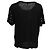 T-shirt con occhielli Maje in cotone nero - vista 3