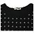 T-shirt con occhielli Maje in cotone nero - vista 5