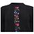 Saint Laurent Floral Cable Knit Pullover aus schwarzer Wolle - Ansicht 2
