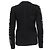 Saint Laurent Floral Cable Knit Pullover aus schwarzer Wolle - Ansicht 4