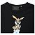 Axel Arigato Strick-Hasen-Print T-Shirt aus schwarzer Baumwolle - Ansicht 4