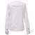 Top Ganni Maxi Ruffled Collar en algodón blanco - vista 2