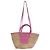 Jacquemus Le Panier Tote Bag aus rosa Raffia Pink