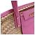 Jacquemus Le Panier Tote Bag aus rosa Raffia Pink - Ansicht 10