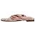 Burberry Check bedruckte Sandalen mit offener Zehenpartie aus rosa Baumwolle Braun Pink - Ansicht 4