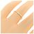 Autre Marque ALLNIQUE K10 Gelbgoldring Golden - Ansicht 5
