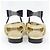 Chanel Leder-Sneaker Schwarz Golden - Ansicht 4