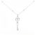 Autre Marque Collana in oro bianco Au750 e diamanti Argento