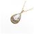 Autre Marque Collana con diamante e pietra di luna K10YG D'oro - vista 3