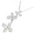 Autre Marque Collana a Fiore in Diamanti in Oro Bianco Au750 Argento - vista 4