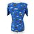 Issey Miyake Polyester T-Shirt PLEATS PLEASE PP13-FK362 Blau - Ansicht 3