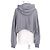 Louis Vuitton LV Flight Mode Cropped Hoodie Grau - Ansicht 3