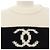 Top de punto Chanel Negro Blanco Azul - vista 6