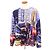 Top de manga larga Supreme Skyline Sequin de algodón Púrpura