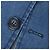 Autre Marque Jaqueta casual de algodão chambray Giannetto Azul - vista 7