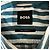 Hugo Boss Camicia BOSS a righe in cotone a maniche corte Bianco Blu - vista 5