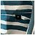 Hugo Boss Camicia BOSS a righe in cotone a maniche corte Bianco Blu - vista 6