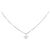 Autre Marque Collana in oro bianco Au750 e diamanti Argento