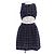 Vestido de mezcla de seda Chanel P49087W05505 Negro