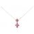 Autre Marque Collana in zaffiri e diamanti Au750 Rosa