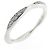 Chanel Camellia Half Eternity Ring aus Platin Größe 47 Silber
