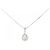 Autre Marque Collana in platino e diamanti Argento