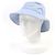 Cappello bucket in cotone con logo ricamato Gucci Blu Blu chiaro