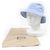 Cappello bucket in cotone con logo ricamato Gucci Blu Blu chiaro - vista 2