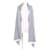 Hermès Sciarpa in cashmere Hermes Bianco Blu  - vista 3