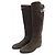 Botas largas de ante Hermès Castaño - vista 3