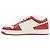 Prada 3LKG Kalbsleder-Sneaker Weiß Rot - Ansicht 2