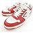 Prada 3LKG Kalbsleder-Sneaker Weiß Rot - Ansicht 3