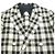 Autre Marque Drawer Loro Piana Check Wool Linen Jacket Blue - view 3