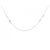 Autre Marque Collana Cross Star in Au750 con Diamanti Argento