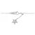 Autre Marque Collana Cross Star in Au750 con Diamanti Argento - vista 4