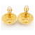 Orecchini Chanel Coco Mark Matelasse D'oro  - vista 4